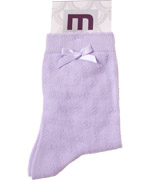 Melton classic lavender pointelle socks