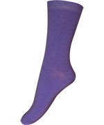 Melton plain socks in purple
