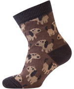 Melton funny dog printed baby-socks