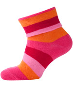 Melton turn-up striped baby-socks