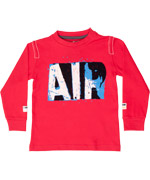 Long sleeve T-shirt with "air" print by Minymo