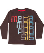 Computer print long sleeve T-shirt by Minymo