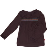 Long sleeve smock T-shirt by Minymo