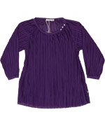 Tunic-dress dark purple plisse