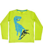 Name It fluo green t-shirt with dino