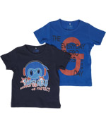 Name It Superhero blue t-shirts set
