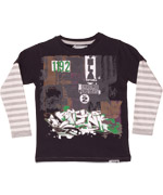 Long sleeve printed tee by Minymo