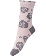 Melton rose printed classic sock