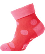 Melton turn-up socks, with ABS sole