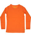 Mala basis oranje t-shirt in geribde katoen