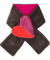 Ej Sikke Lej big heart corduroy scarf