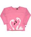 Molo fluo pink flamingos t-shirt