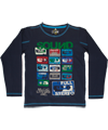 Name It navy t-shirt with cassettes