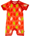 Mala cute summer playsuit with leaves print