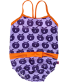 Smafolk purple swimsuit for baby girls