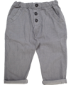 Wheat soft cotton chalk striped trousers