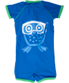 Ej Sikke Lej blue UV-protective swimsuit with fun diving owl