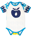 Småfolk cute summer body with blue apple print