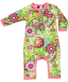 Molo funky dragonfly printed playsuit with fluo pink