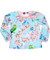 Molo cherry blossom and parrots printed blouse