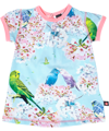 Molo cherry blossom and parrots baby dress