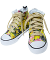 Molo gorgeous sunflower printed sneakers with gold laces