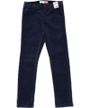 Name It trendy velour junior legging in donkerblauw en aanpasbaar middel