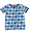 Småfolk grappige t-shirt met blauwe apen