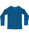 Albababy basis blauw gestreepte t-shirt in rib katoen