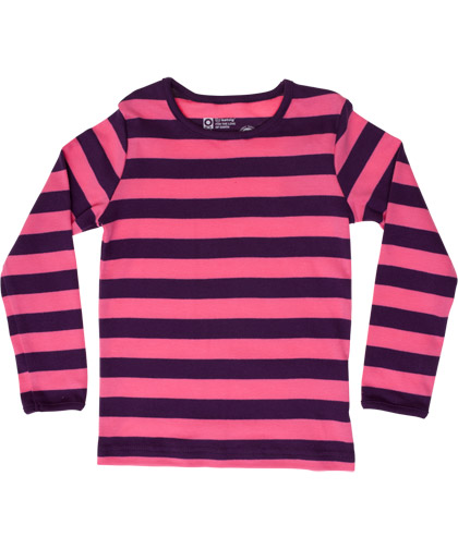 Bargain! Katvig purple and pink striped long sleeve T-shirt (Ls t-shirt)