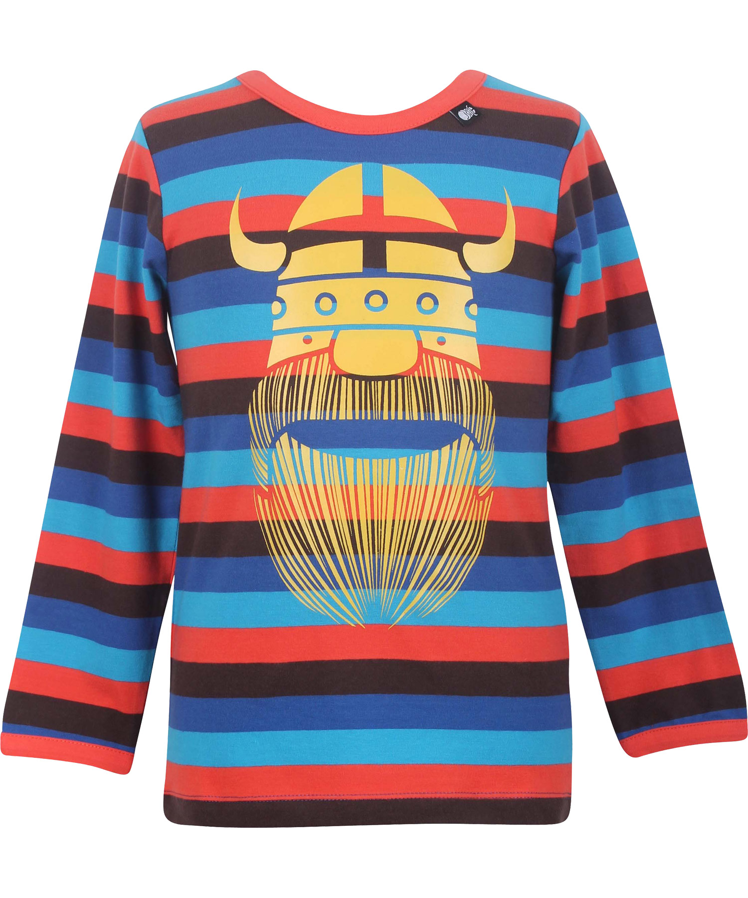 New! Danefæ gorgeous striped T-shirt with yellow Viking (Sophie Tee)