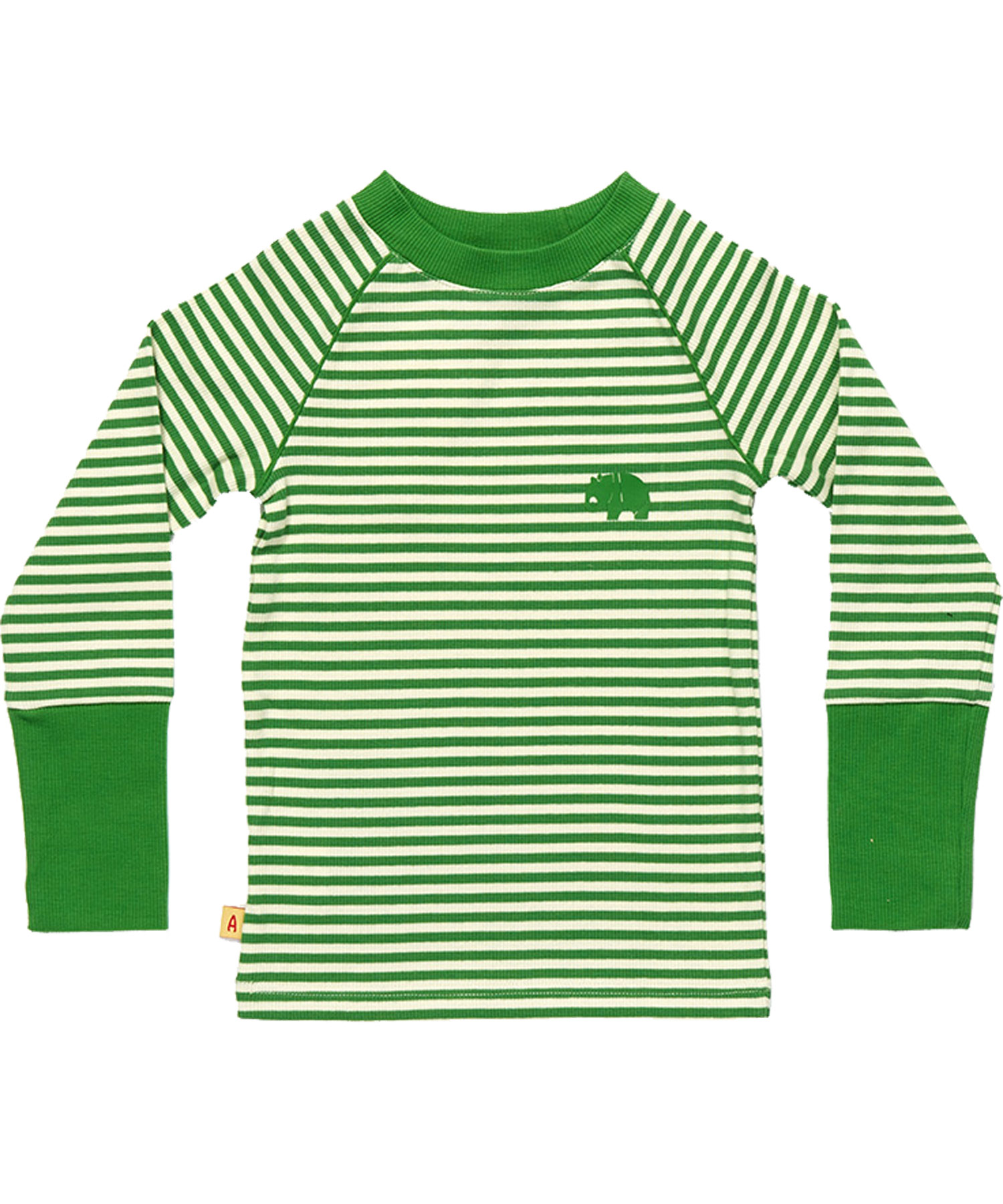 New! Albababy super striped green T-shirt with long sleeves (Eim Blouse)