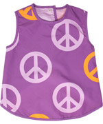 Mala peace-printed apron