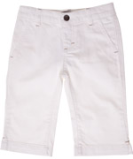 Short pirate en jeans blanc par Norlie