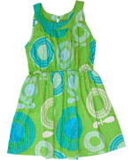 Katvig graphic printed green dress