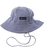 Melton baby-boy summer hat with Vichy print