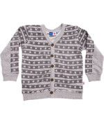 Molo sweat cardigan, with stars and a guitar print