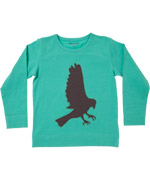 Mini A Ture T-shirt with a raw embroidered eagle 