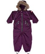 Ticket To Heaven superb snow coverall for toddlers in purple