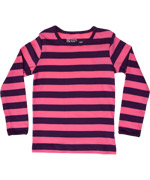 Katvig purple and pink striped long sleeve T-shirt