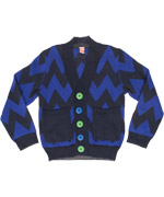 Katvig trendy cardigan with a zig-zag knit