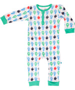Minymo playsuit covered with little monsters!