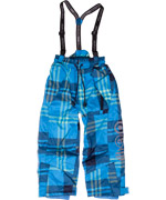 Minymo trendy blauw geruite ski-broek