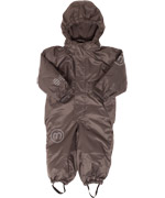 Minymo coverall for toddlers in cool brown-grey