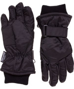 Minymo black shiny snow gloves