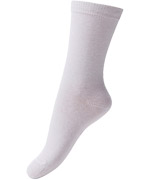 Melton plain socks in white