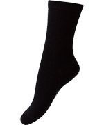 Melton plain socks in black