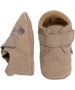 Melton adorable baby slippers in natural leather
