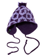 Melton gorgeous star printed winter hat for baby girls