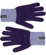 Melton paarse handschoenen